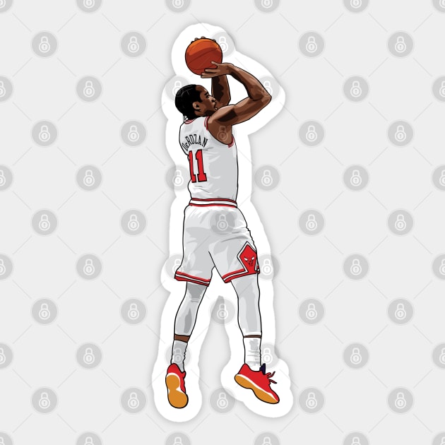 Demar DeRozan Vector Shot Sticker by qiangdade